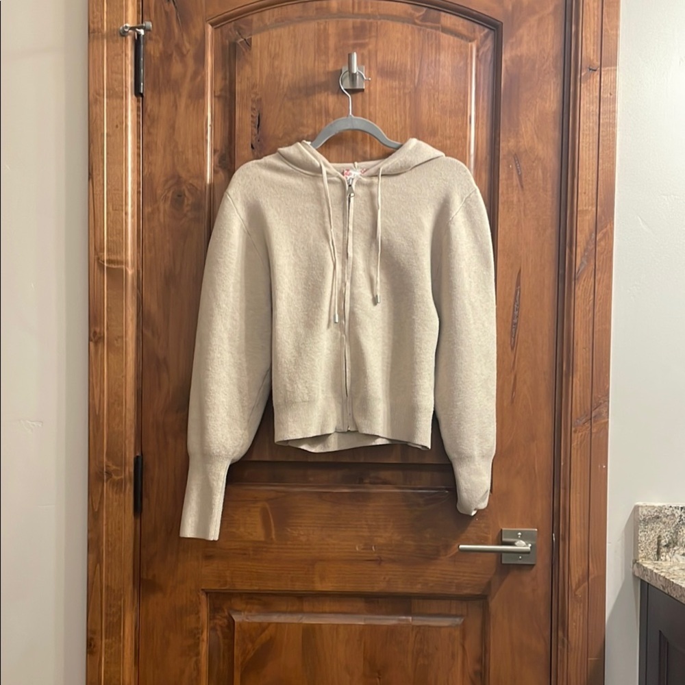 Cream Hooded Sweater